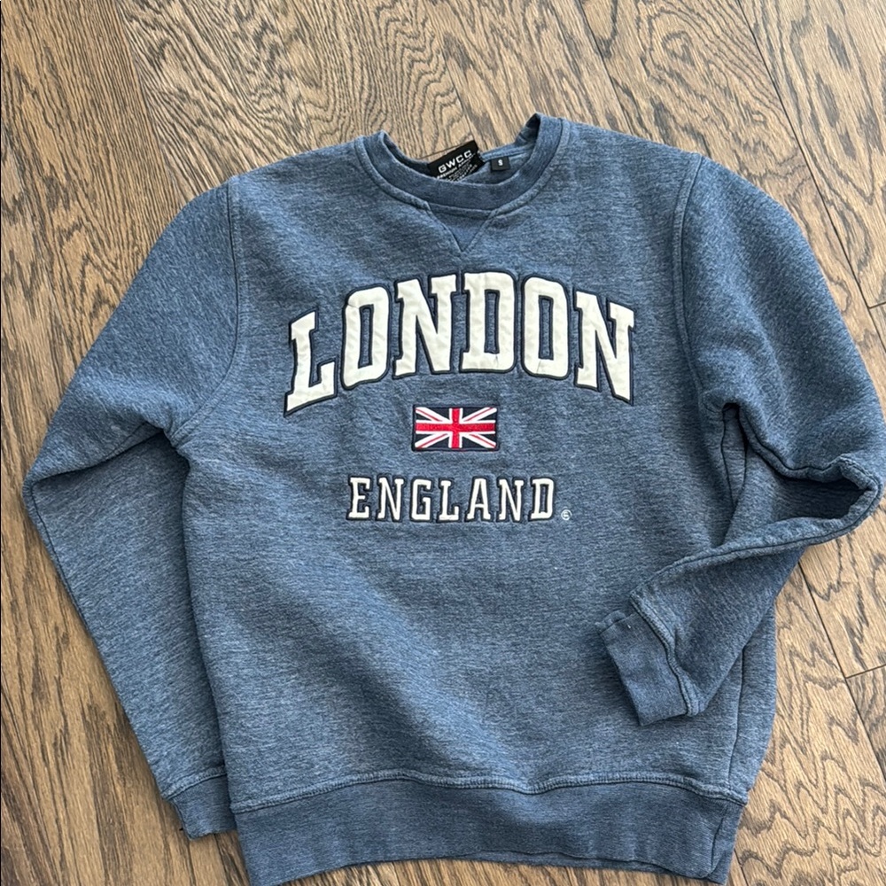 London England Blue Crewneck Sweatshirt
